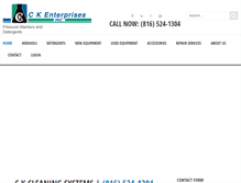 Tablet Screenshot of ck-cleaningsystems.com